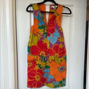 Vibrant Floral Sleeveless Dress